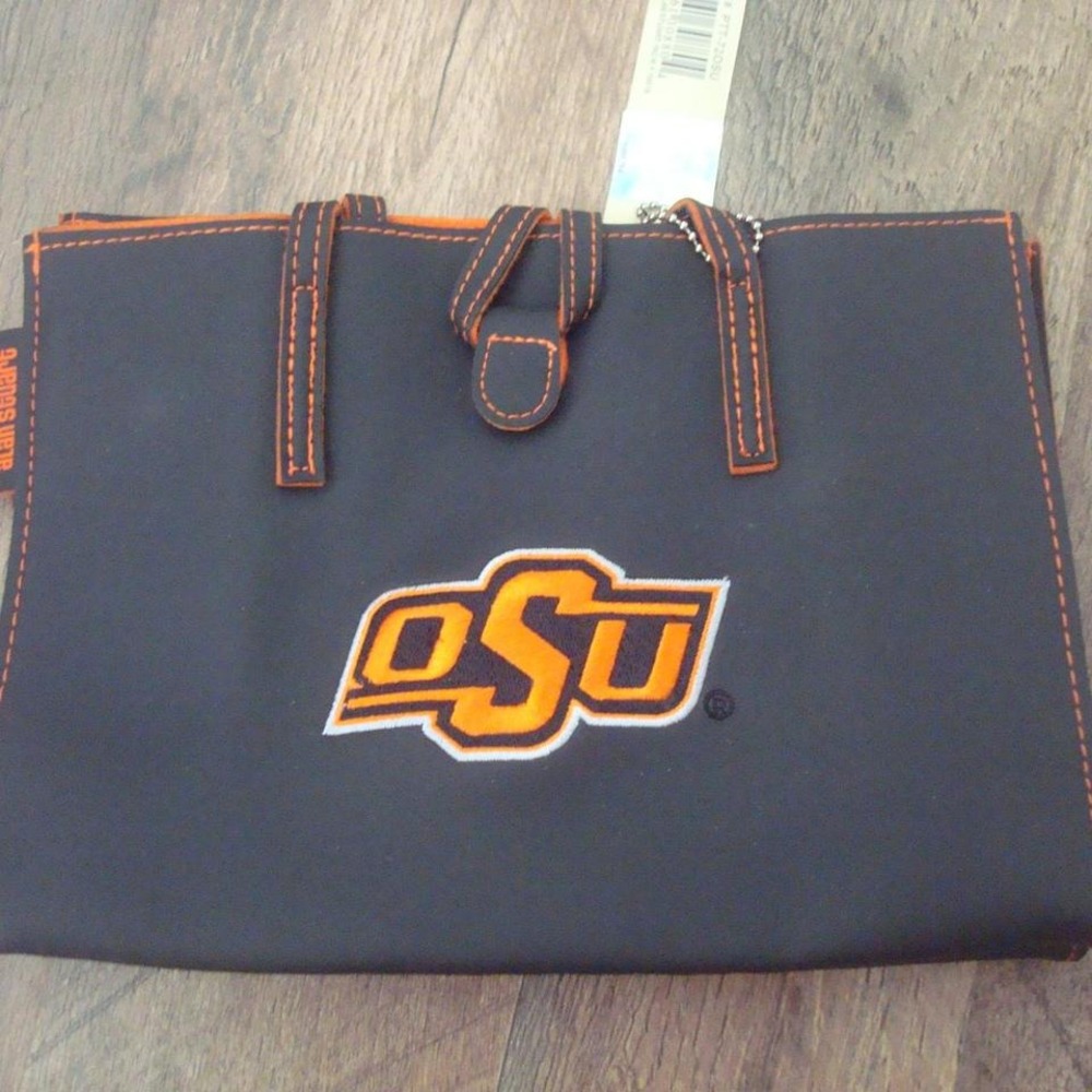 OKLAHOMA STSTA COWBOYS 7X10 NEW BAG PURSE VINTAGE‎ NEW TAILGATE HANDBAG TOTE